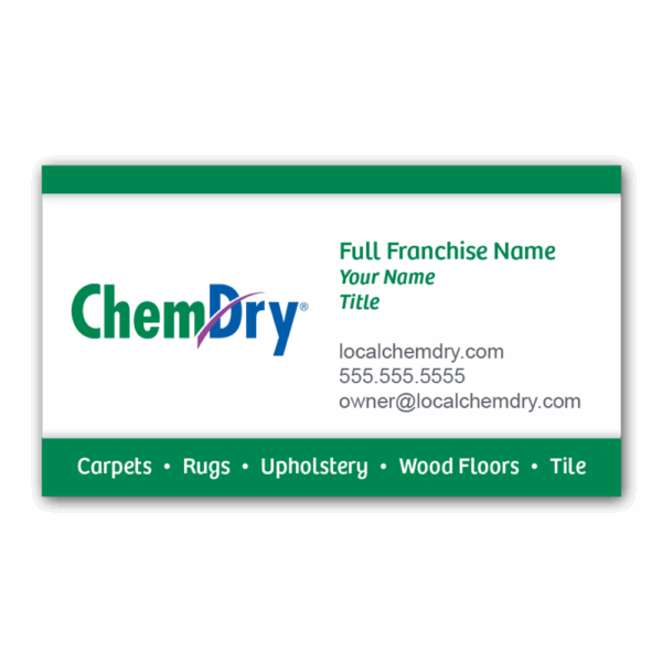Chem-Dry Business Card Printing - Franchisee