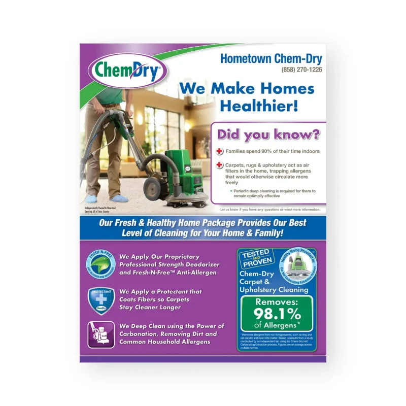 ChemDry - Laminated Sales Sheets