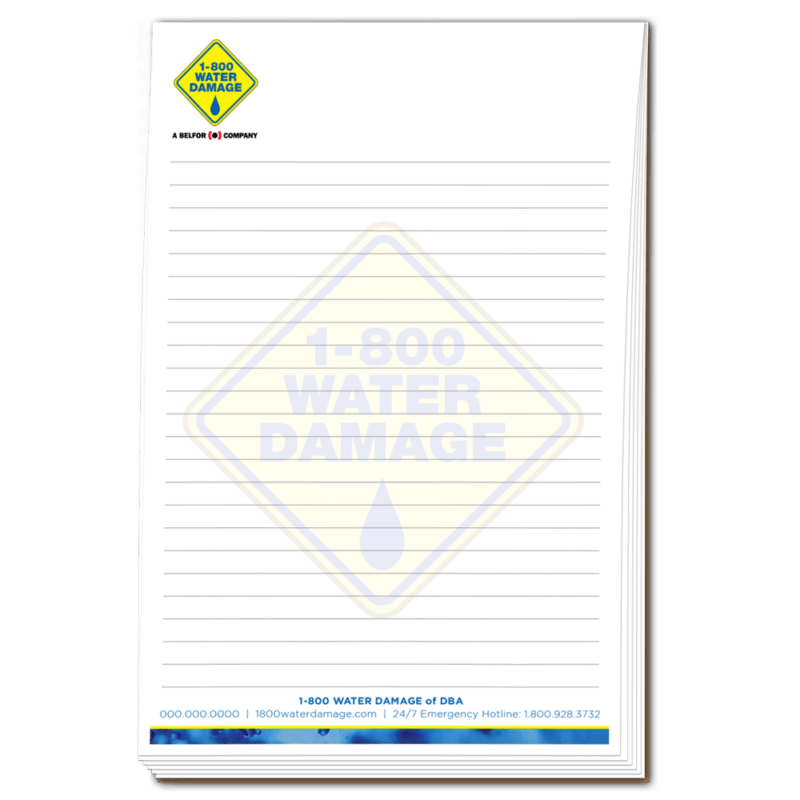 1800 Water Damage – Notepads