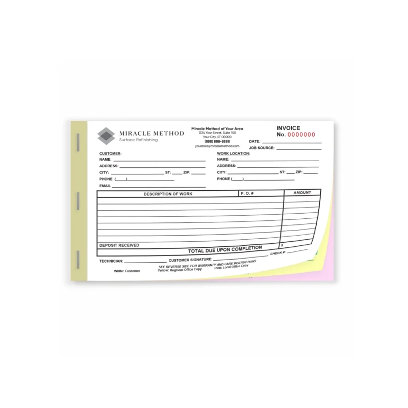 Miracle Method – Invoice Books