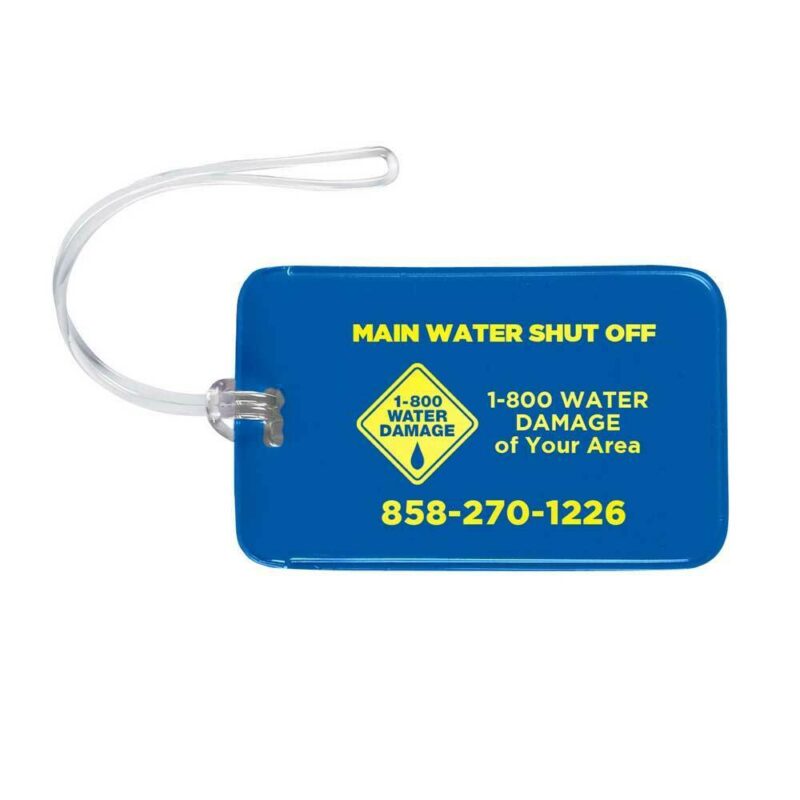 1800 Water Damage – Water Shut Off Tags