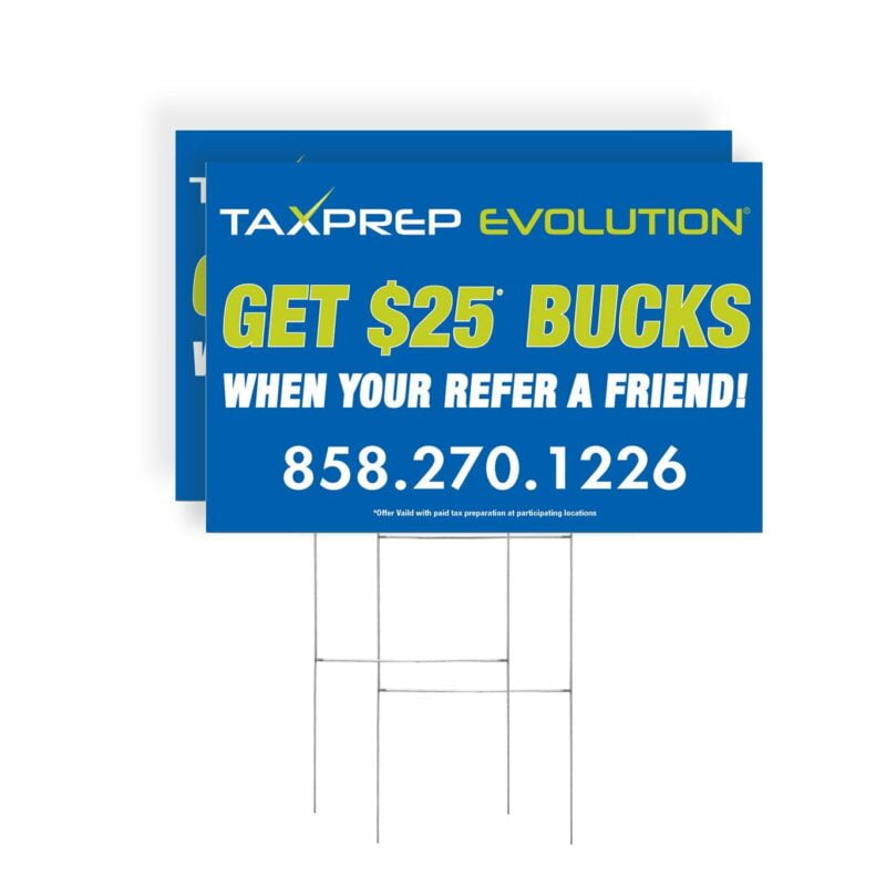Tax Prep Evo – Yard Signs
