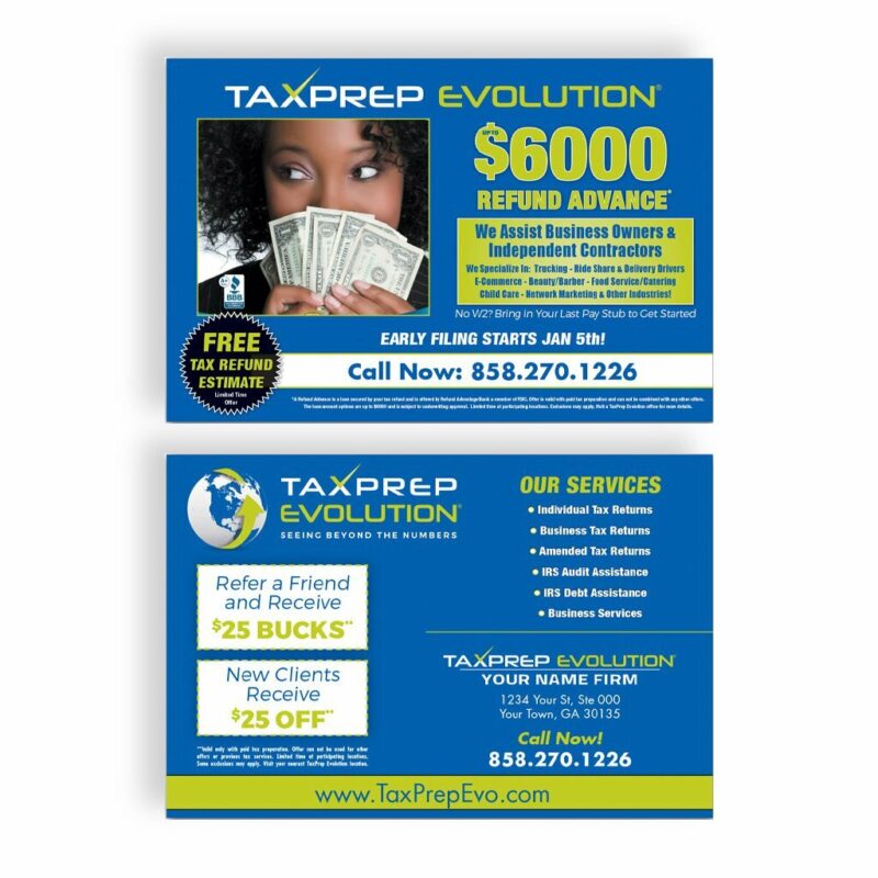 Tax Prep Evo – Flyer Cards