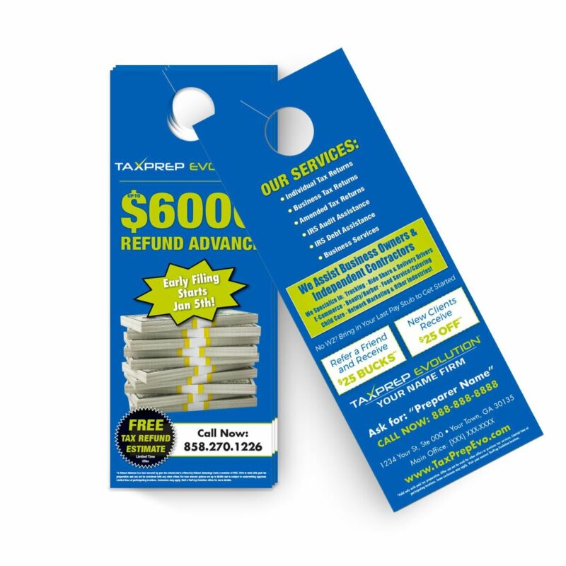 Tax Prep Evo – Door Hangers