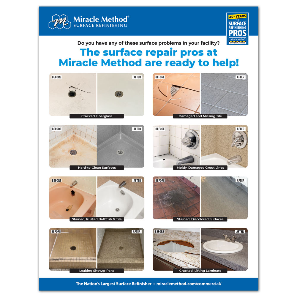 Front of Miracle Method Surface Repairs Sales Sheet
