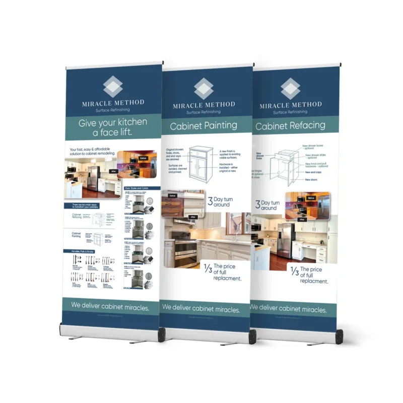 Lowe's Marketing Cabinets Banner Stands