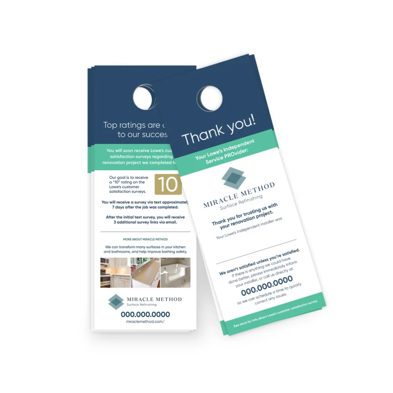 Lowe's Marketing Survey Door Hangers