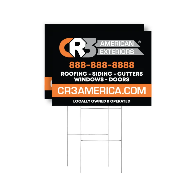 CR3 American Exteriors – Yard Signs