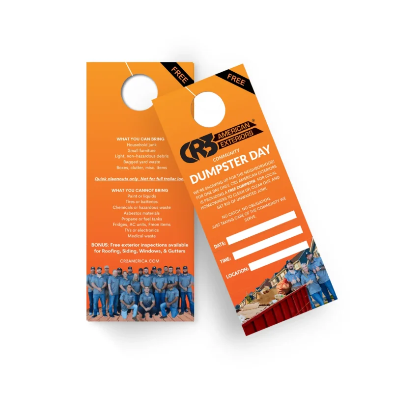 CR3 American Exteriors – Door Hangers