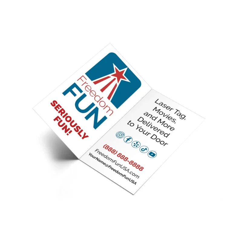 Freedom Fun USA – Fold Over Business Cards