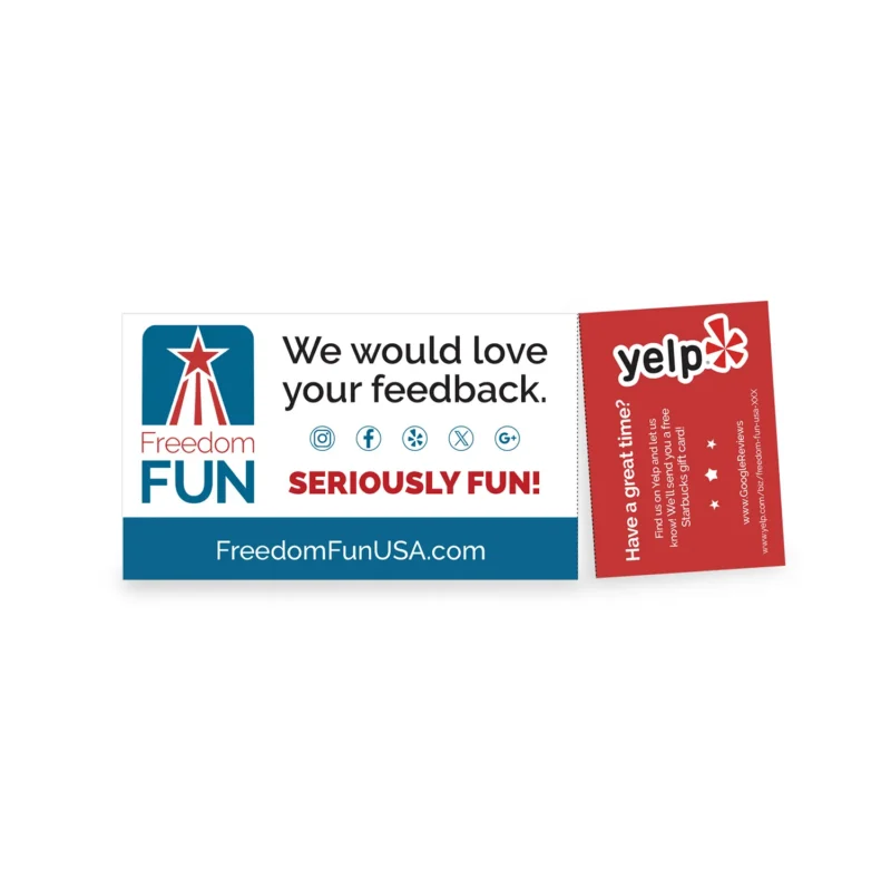 Freedom Fun USA – Review Cards