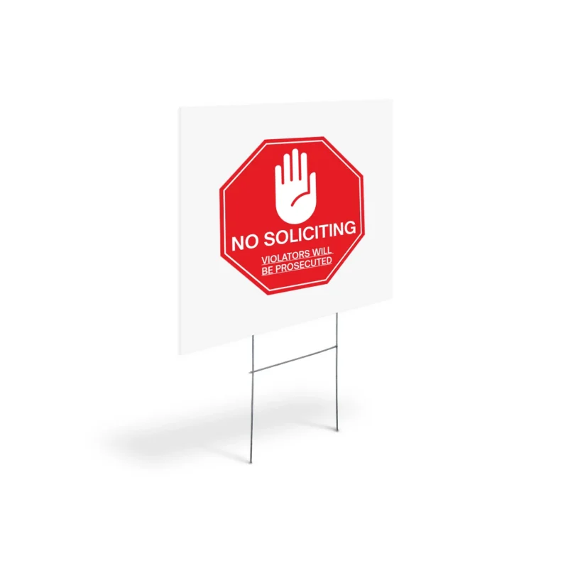 CR3 American Exteriors – No Soliciting Yard Sign